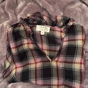 Cloth & Stone Multicolor Plaid Blouse